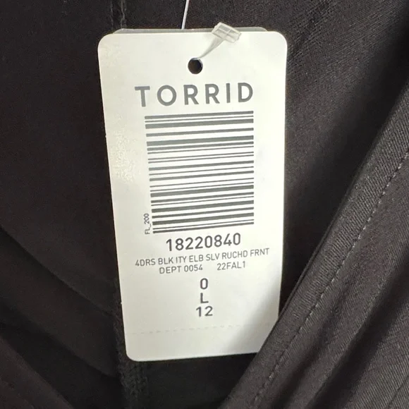 Torrid Black Midi Dress - Torrid Size 0 - Picture 4 of 7